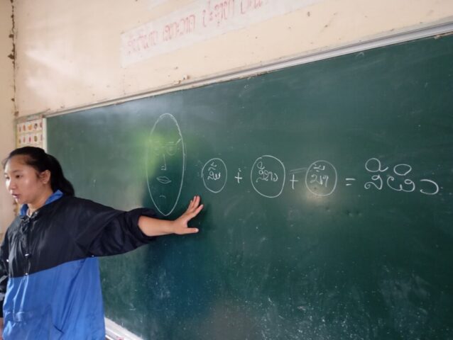 Atelier que j'ai co-animé avec Touk, artiste et employée d'Enfants d'Asie